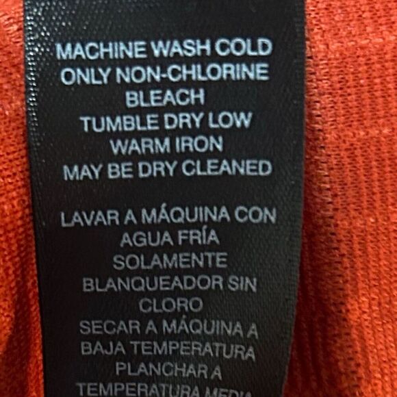 Chico’s Burnt Orange Zip Cardigan Jacket Pockets Size 3 - Picture 9 of 10